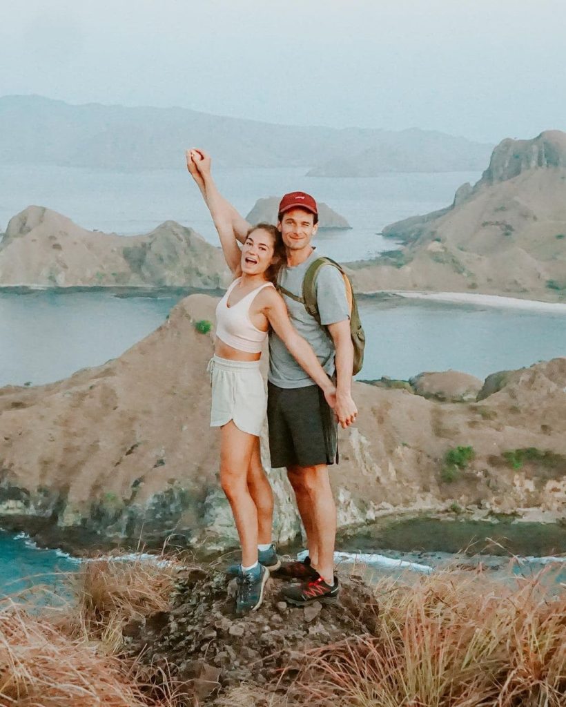 Trekking to Padar Island near Komodo Island